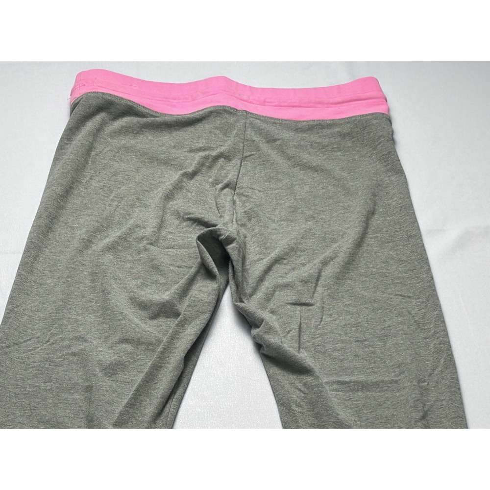 Aesthetic Victoria's Secret PINK Gray Yoga Leggings Pink Trim Size M Gymboree - Picture 10 of 12